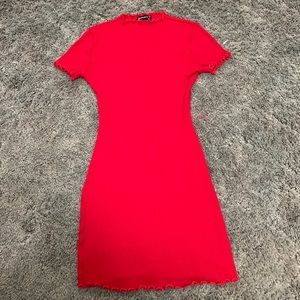 bright red dress, from popular 21, size S,